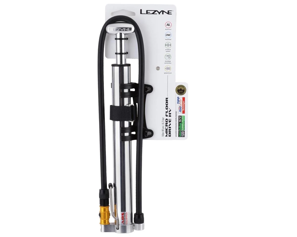 Lezyne Micro Floor Drive HV Pump (Silver) (High Volume) - view 2